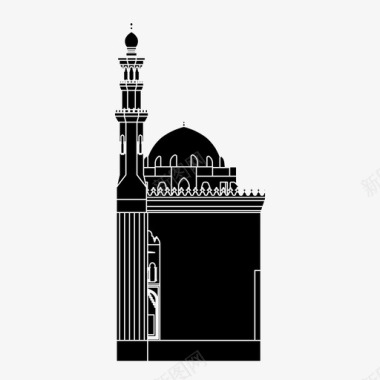伊斯兰建筑清真寺图标图标
