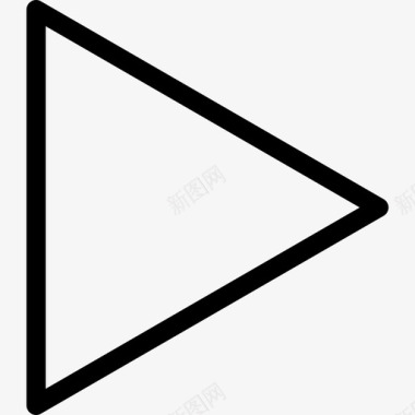 右箭头三角形轮廓箭头箭头集1图标图标