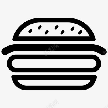 芝士汉堡快餐三明治图标图标