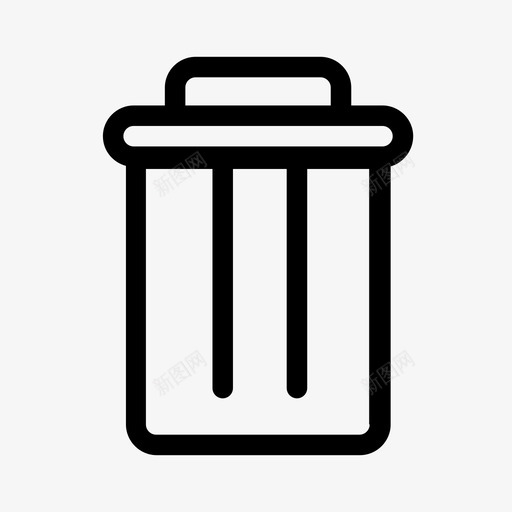 垃圾箱移除丢弃图标svg_新图网 https://ixintu.com 丢弃 垃圾桶 垃圾箱 移除