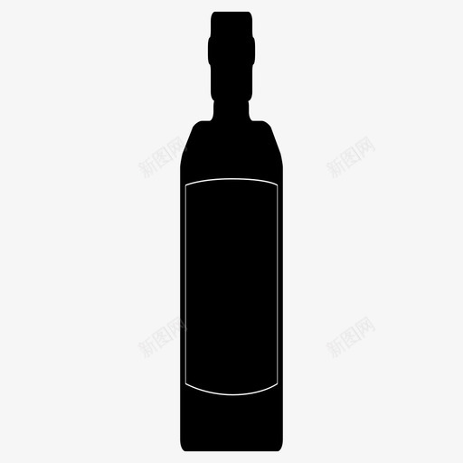 酒瓶饮料红酒图标svg_新图网 https://ixintu.com 红酒 节俭 酒瓶 饮料