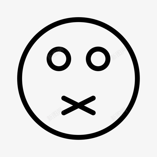 缺席表情符号杂项图标svg_新图网 https://ixintu.com 杂项 缺席 表情符号