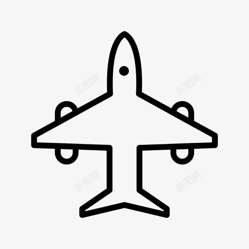 飞机旅行运输图标svg_新图网 https://ixintu.com 旅行 运输 飞机