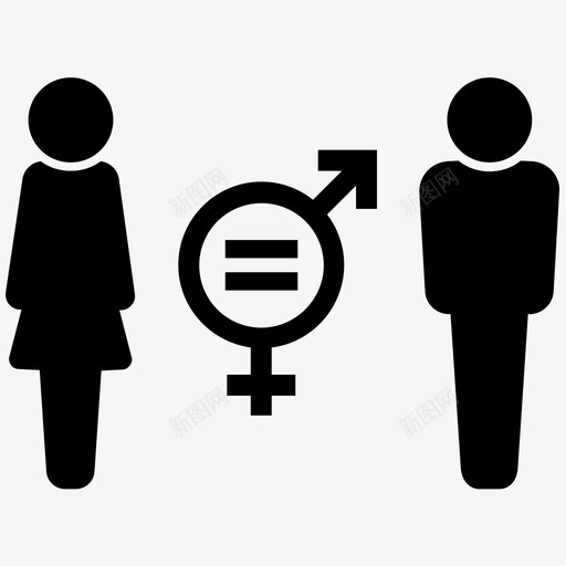 两性平等民主人图标svg_新图网 https://ixintu.com 两性平等 人 民主