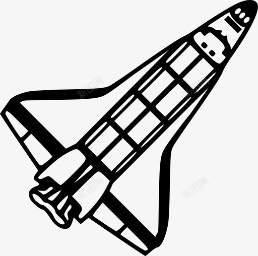 航天飞机火箭宇宙飞船图标svg_新图网 https://ixintu.com 宇宙飞船 火箭 航天飞机