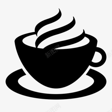 咖啡法式咖啡热巧克力图标图标