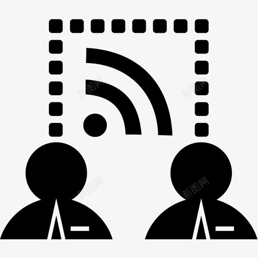 用户rss通信图标svg_新图网 https://ixintu.com rss 用户 通信
