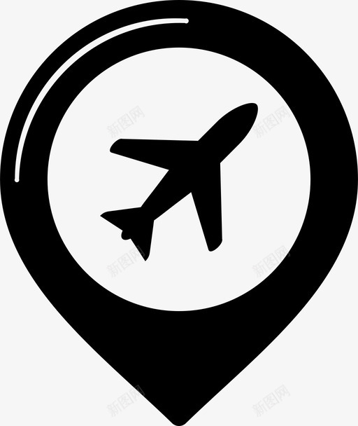 机场兴趣点地图图标svg_新图网 https://ixintu.com pin 兴趣点 兴趣点poi第1部分 地图 机场 点