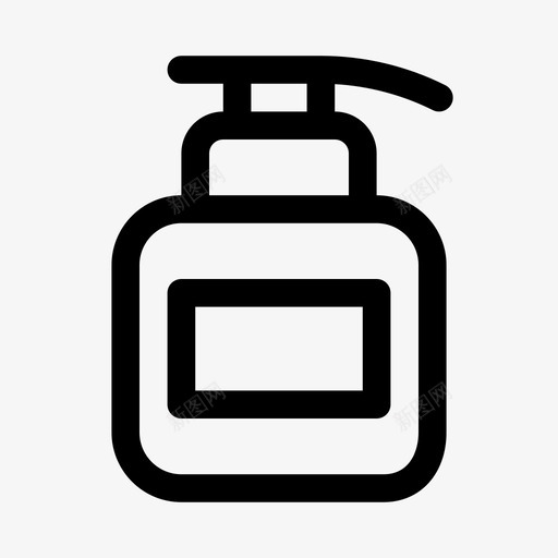 液体肥皂肥皂分配器纯生产线图标svg_新图网 https://ixintu.com 液体肥皂 纯生产线 肥皂分配器