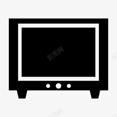 电视设备旧电视图标图标