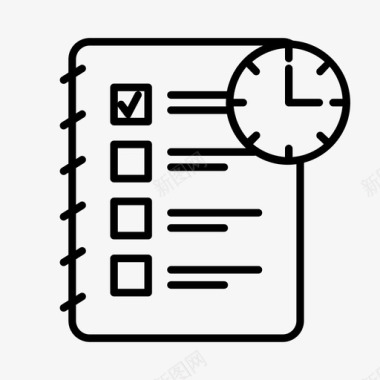 时间管理截止日期计划图标图标