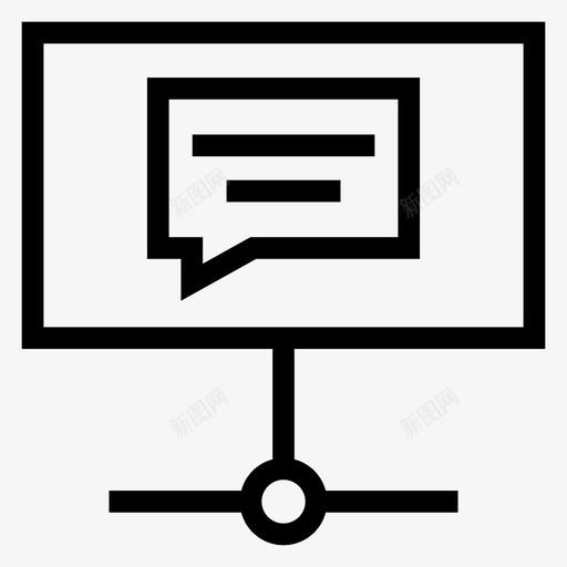 网络聊天连接分享图标svg_新图网 https://ixintu.com 分享 搜索引擎优化营销线图标 社交 网络聊天 连接