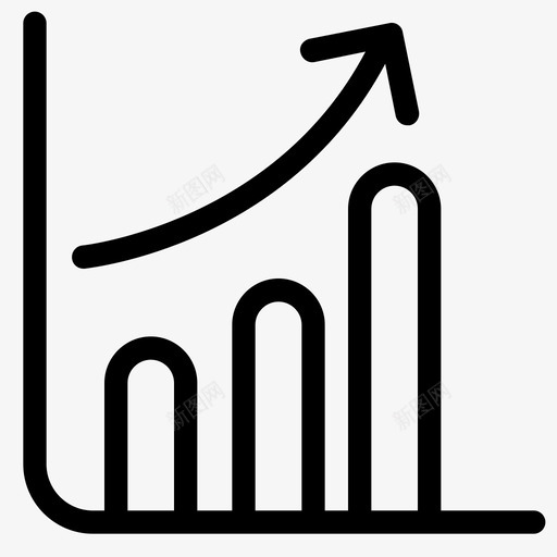 条形图数据分析图表图标svg_新图网 https://ixintu.com 图表 增长图 数据分析 条形图 统计 销售报告