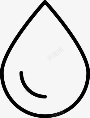 水滴水油图标图标