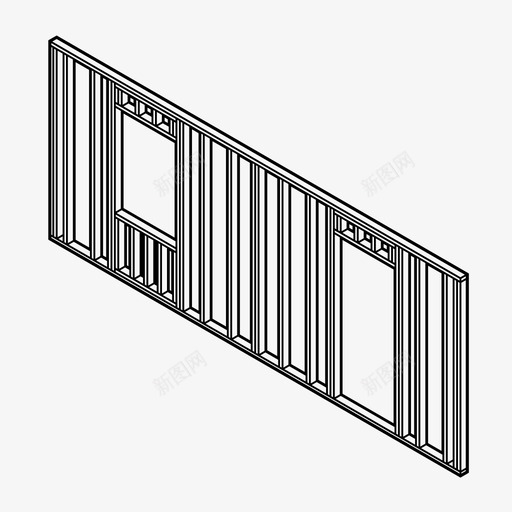 墙体结构建筑木工图标svg_新图网 https://ixintu.com 墙体组成 墙体结构 建筑 建筑构件 木工