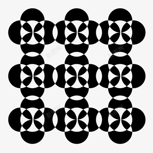 图案阿拉伯图案圆圈图标svg_新图网 https://ixintu.com 交叉点 图案 圆圈 复杂图案 样式 阿拉伯图案