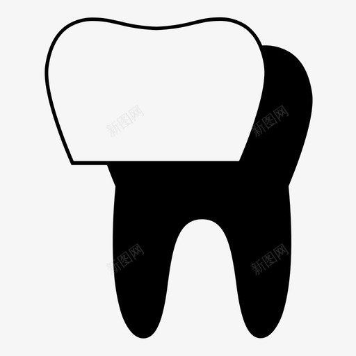 牙齿贴面美容牙医图标svg_新图网 https://ixintu.com 健康 微笑 牙医 牙科反转 牙齿 牙齿贴面 美容