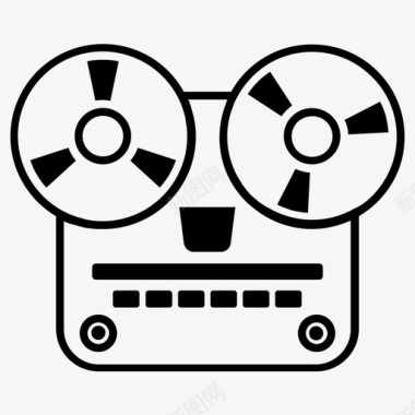 录音机模拟音乐图标图标