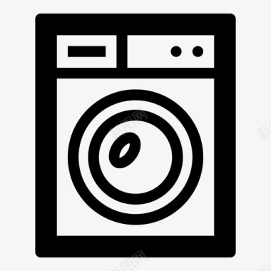 洗衣机电器图标图标