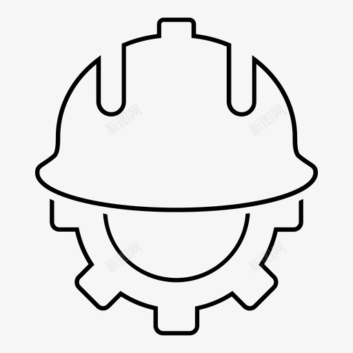 开发头盔工程设备图标svg_新图网 https://ixintu.com 工业 工业安全帽 工程 开发头盔 服务大纲 服务工程师 设备