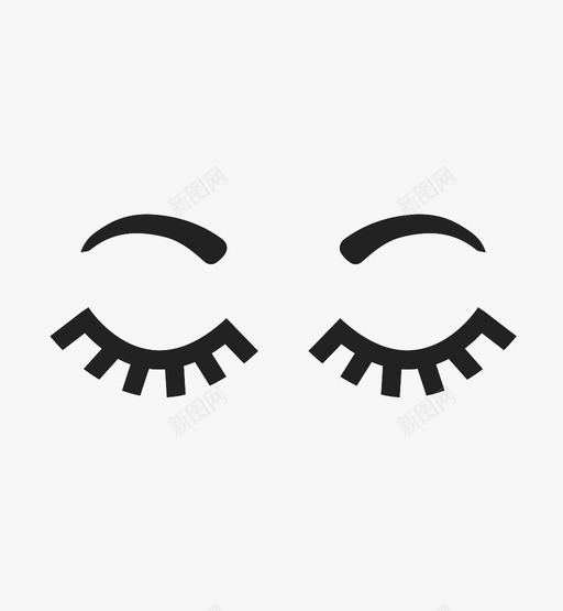 眼睛睫毛女孩图标svg_新图网 https://ixintu.com 女孩 看 眼睛 睫毛 面具