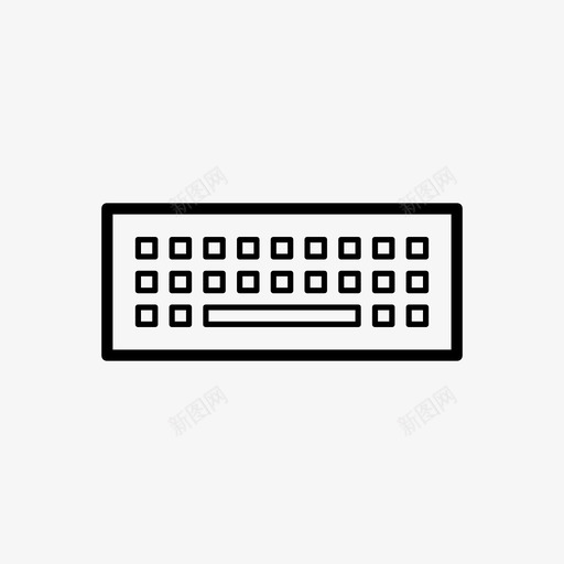 键盘设备键盘键图标svg_新图网 https://ixintu.com 计算机硬件线 设备 键盘 键盘布局 键盘键