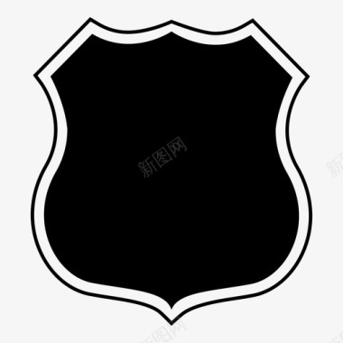 防护罩徽章防护图标图标