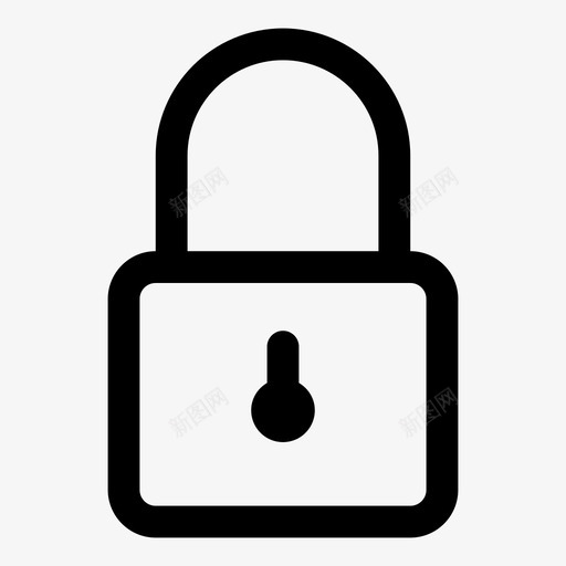 锁定密码安全图标svg_新图网 https://ixintu.com 安全 密码 锁定