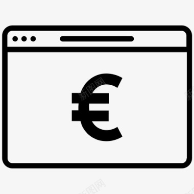 网站货币化图标图标