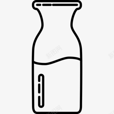 水瓶奶瓶咖啡店图标图标