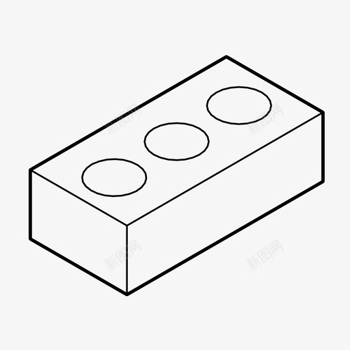 砖建筑陶瓷块图标svg_新图网 https://ixintu.com 墙 建筑 砖 陶瓷块