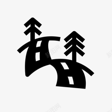 道路旅行方式图标图标