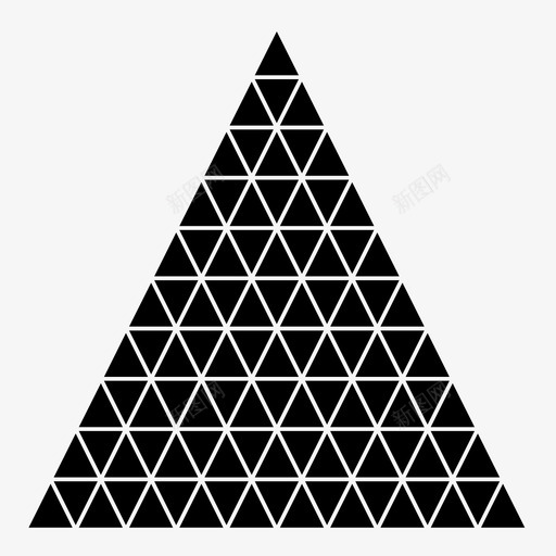 分形金字塔几何图案图标svg_新图网 https://ixintu.com 三角形 几何 分形 分形金字塔 图案