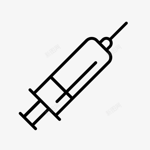 注射器医疗药品图标svg_新图网 https://ixintu.com 医疗 护士 注射器 药品 针头