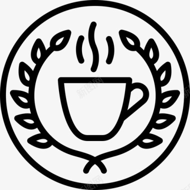 咖啡馆奖咖啡饮料图标图标