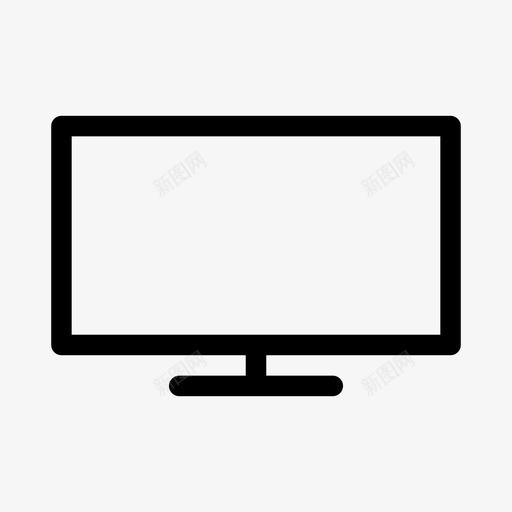桌面设备显示器图标svg_新图网 https://ixintu.com 屏幕 显示器 桌面 电视 简约主义概述 设备