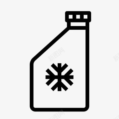 冷却液罐车图标图标