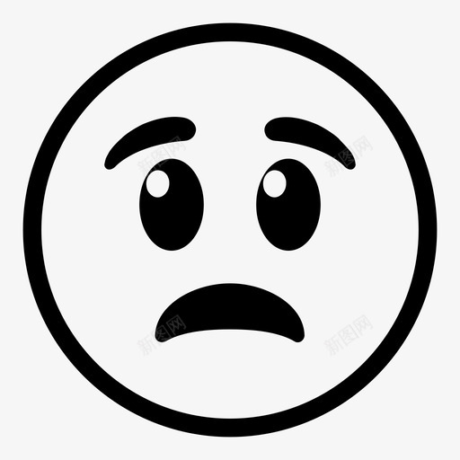 现在表情感情图标svg_新图网 https://ixintu.com 悲伤的脸 感情 现在 表情
