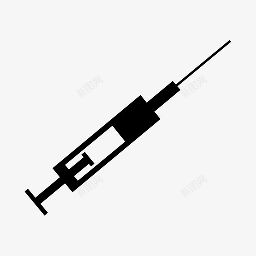 注射器液体针头图标svg_新图网 https://ixintu.com 卡通 喷嘴 注射器 活塞 液体 针头