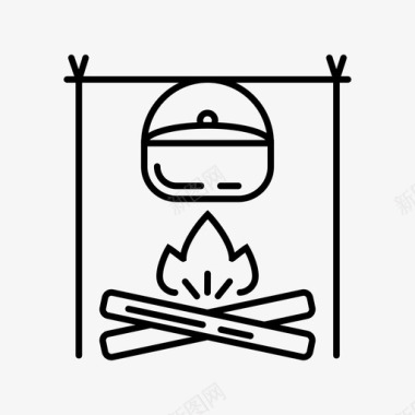 水壶大锅厨师图标图标