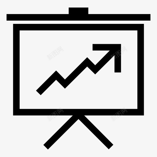 线图数据报告增长图图标svg_新图网 https://ixintu.com 分析 增长图 展示 数据报告 线图 趋势 销售增长