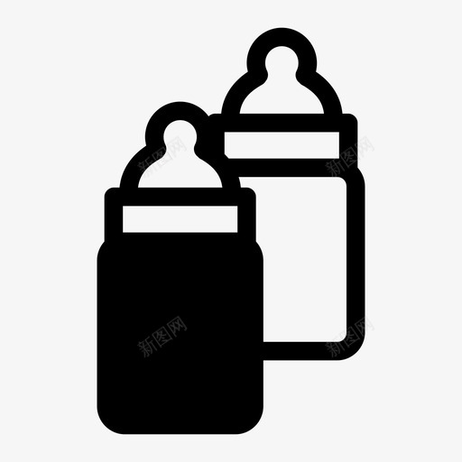 婴儿奶瓶喂养婴儿图标svg_新图网 https://ixintu.com 喂养 奶瓶 婴儿 婴儿奶瓶 牛奶