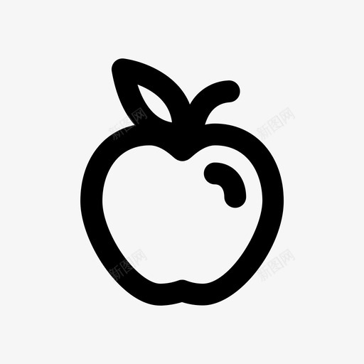 苹果苹果树水果图标svg_新图网 https://ixintu.com 果汁 水果 红色 苹果 苹果树