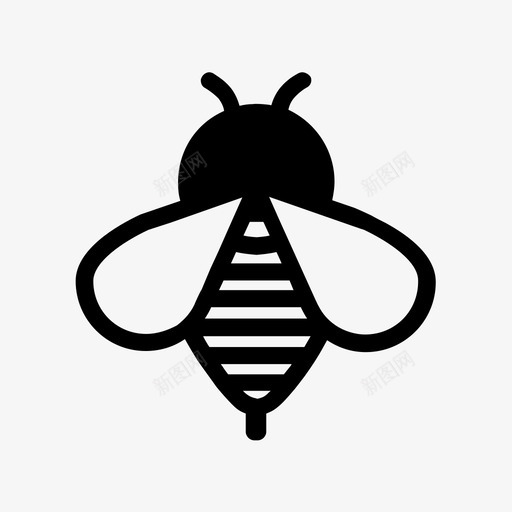 蜜蜂虫子昆虫图标svg_新图网 https://ixintu.com 农业 农业和园艺第一卷 昆虫 虫子 蜜蜂