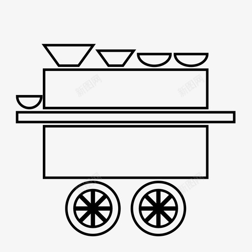 食品车文化生活方式图标svg_新图网 https://ixintu.com 埃及 小贩 当地食品 文化 生活方式 街头食品 食品车