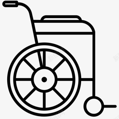 轮椅医疗保健帮助图标图标