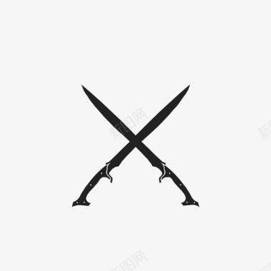 剑十字武器图标图标