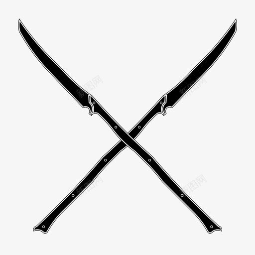 长矛剑武器图标svg_新图网 https://ixintu.com 剑 剑和武器 武器 长矛