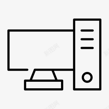 计算机cpu屏幕图标图标