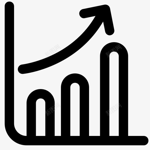 图表数据报告增长图图标svg_新图网 https://ixintu.com 图表 增长图 展示 数据报告 趋势 销售增长